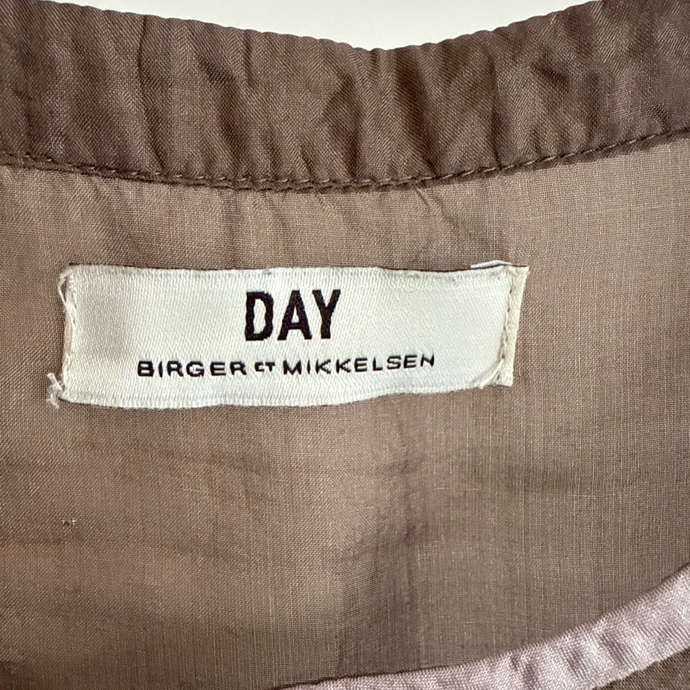 100% silk DAY Birger et Mikkelsen Embroidered Boho Blouse, sz.38 US 6 - Picture 3 of 5